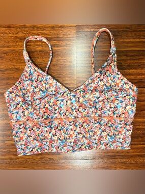 Lululemon Solo Longline Bra Luon
Prism Petal Multi size 4 EUC